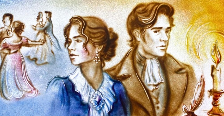 Великая классика с песочной анимацией "Евгений Онегин"